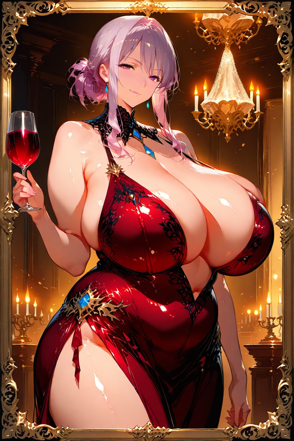 紅にとける、葡萄酒の香り