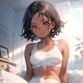 スポーツウェアの眼鏡っ娘 2枚目