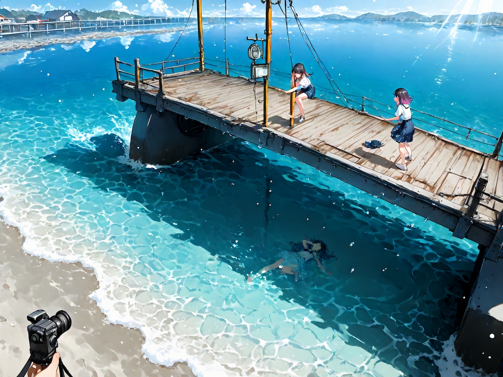 海辺の(魔)少女
