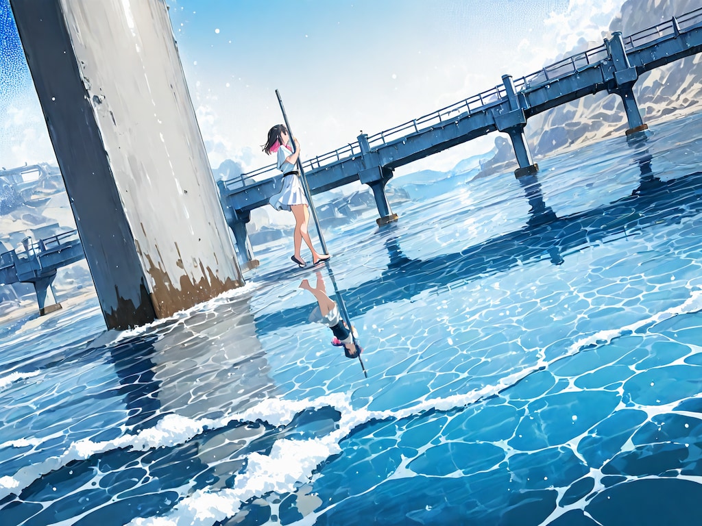 海辺の(魔)少女