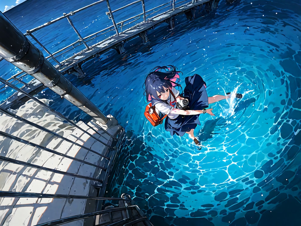 海辺の(魔)少女