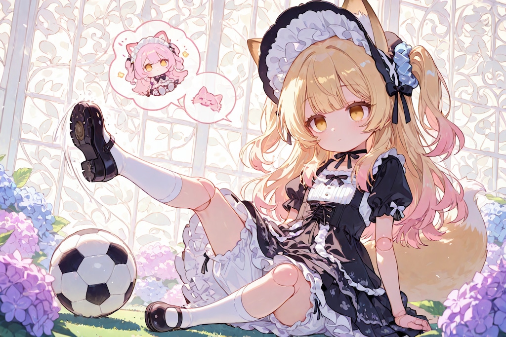 サッカーもミラちゃん