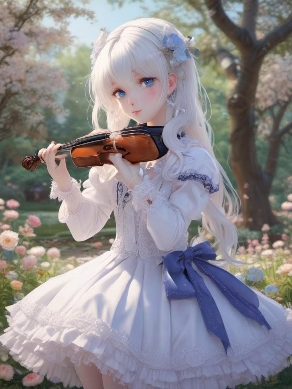 バイオリンを演奏できない。