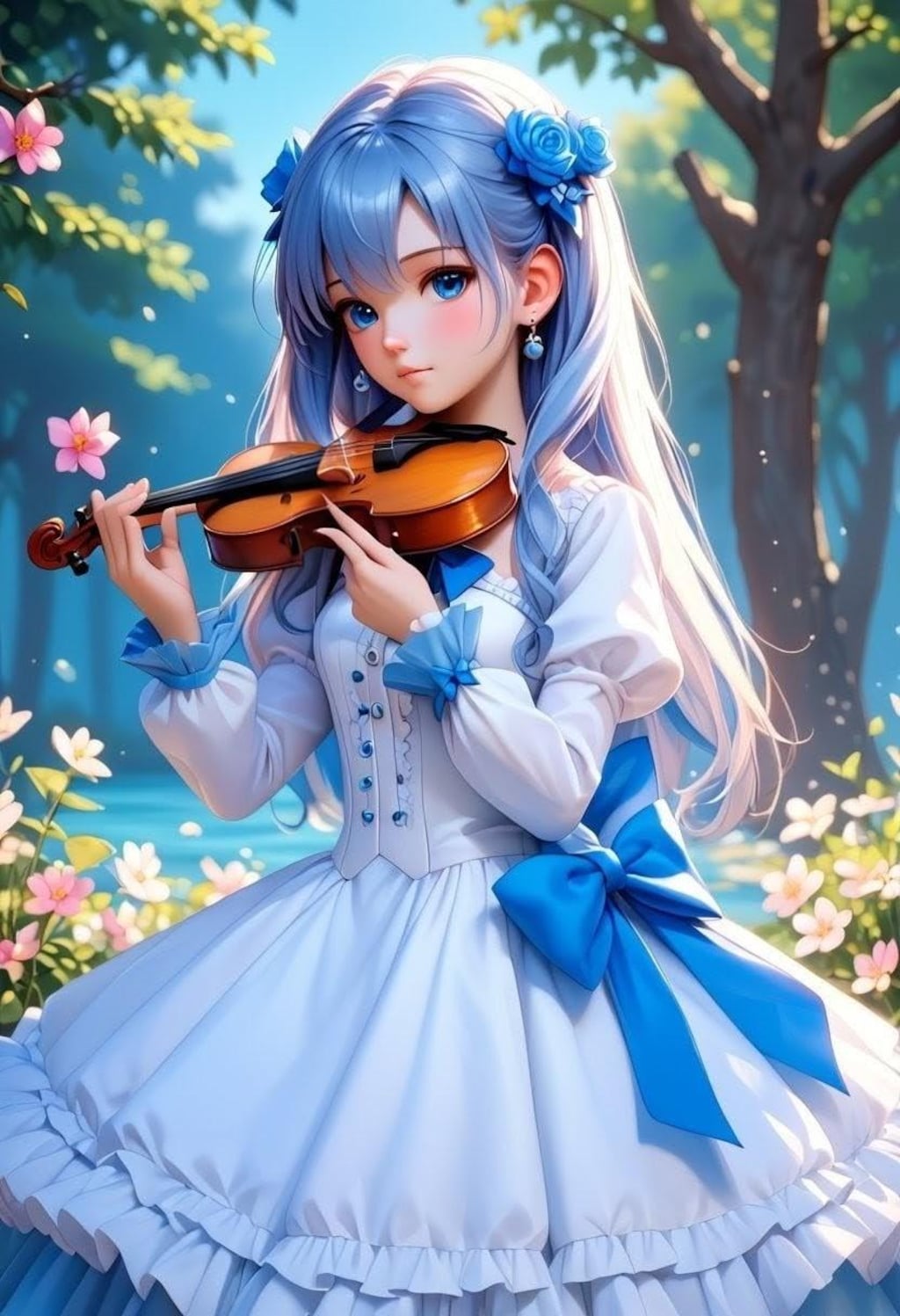 バイオリンを演奏できない。