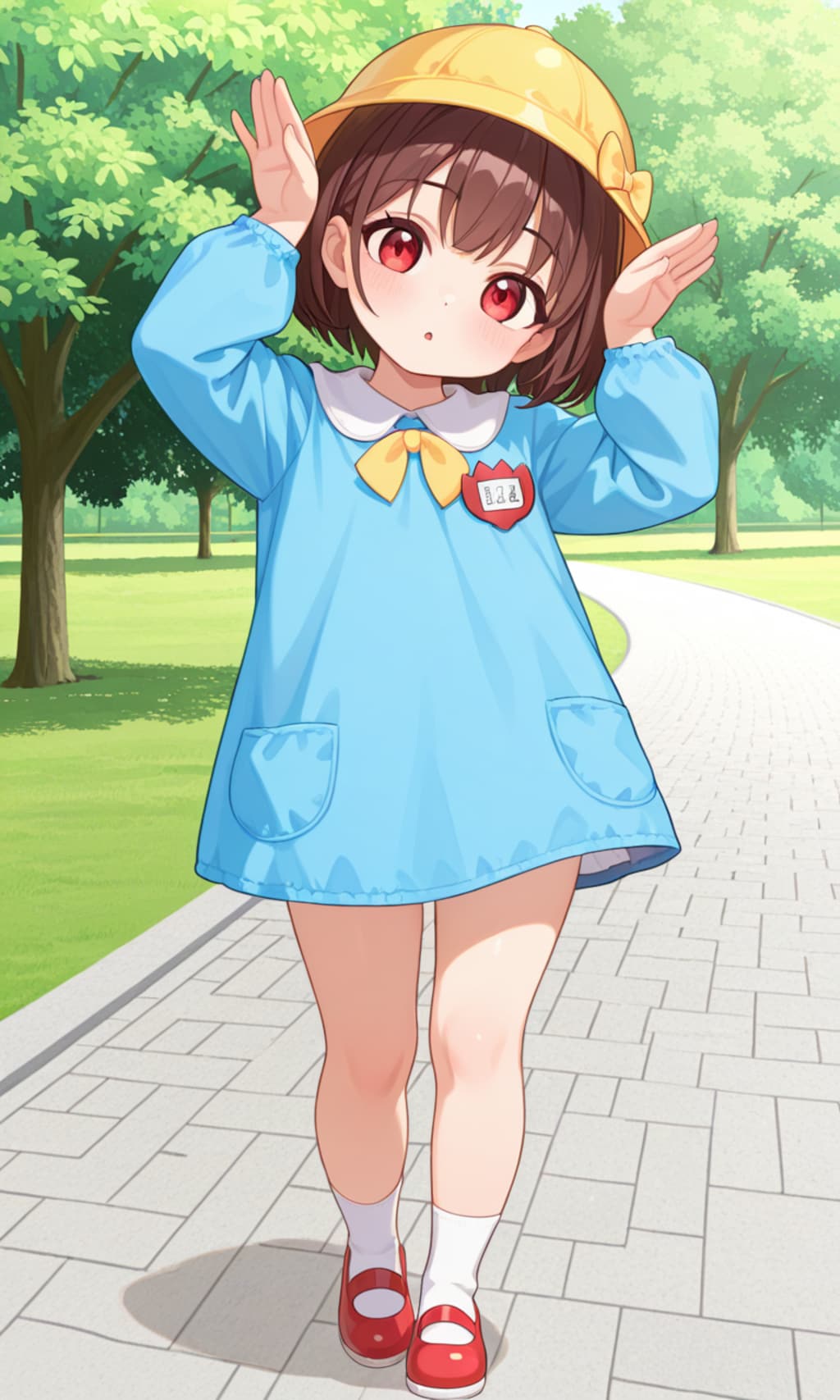 おはウサ〜！　おねーちゃんたちのマネ