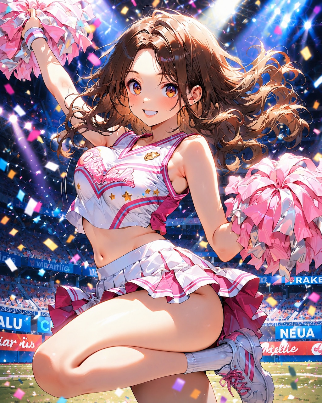全力応援の友里奈ちゃん