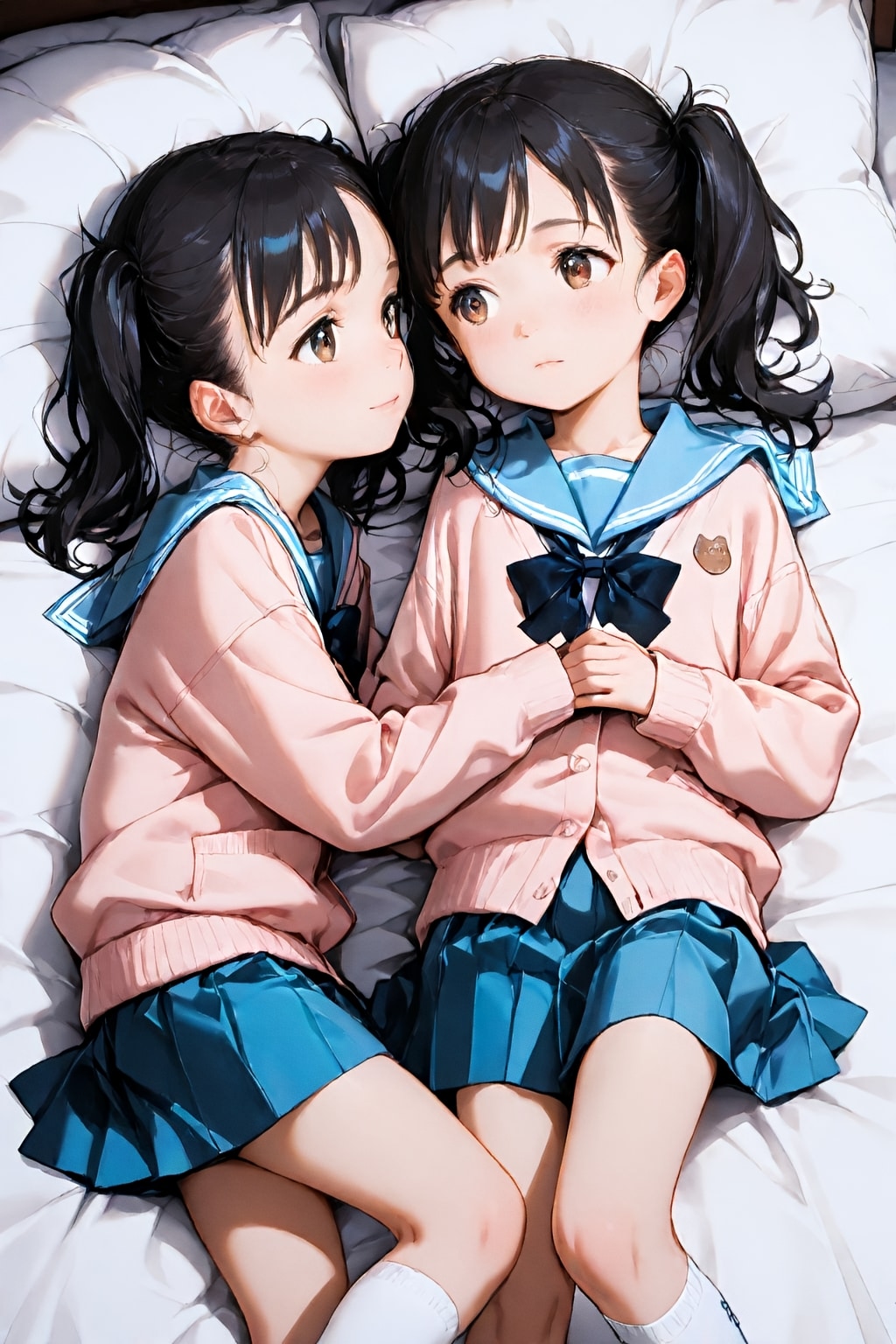 見つめ合う視線は双子以上 | の人気AIイラスト・グラビア