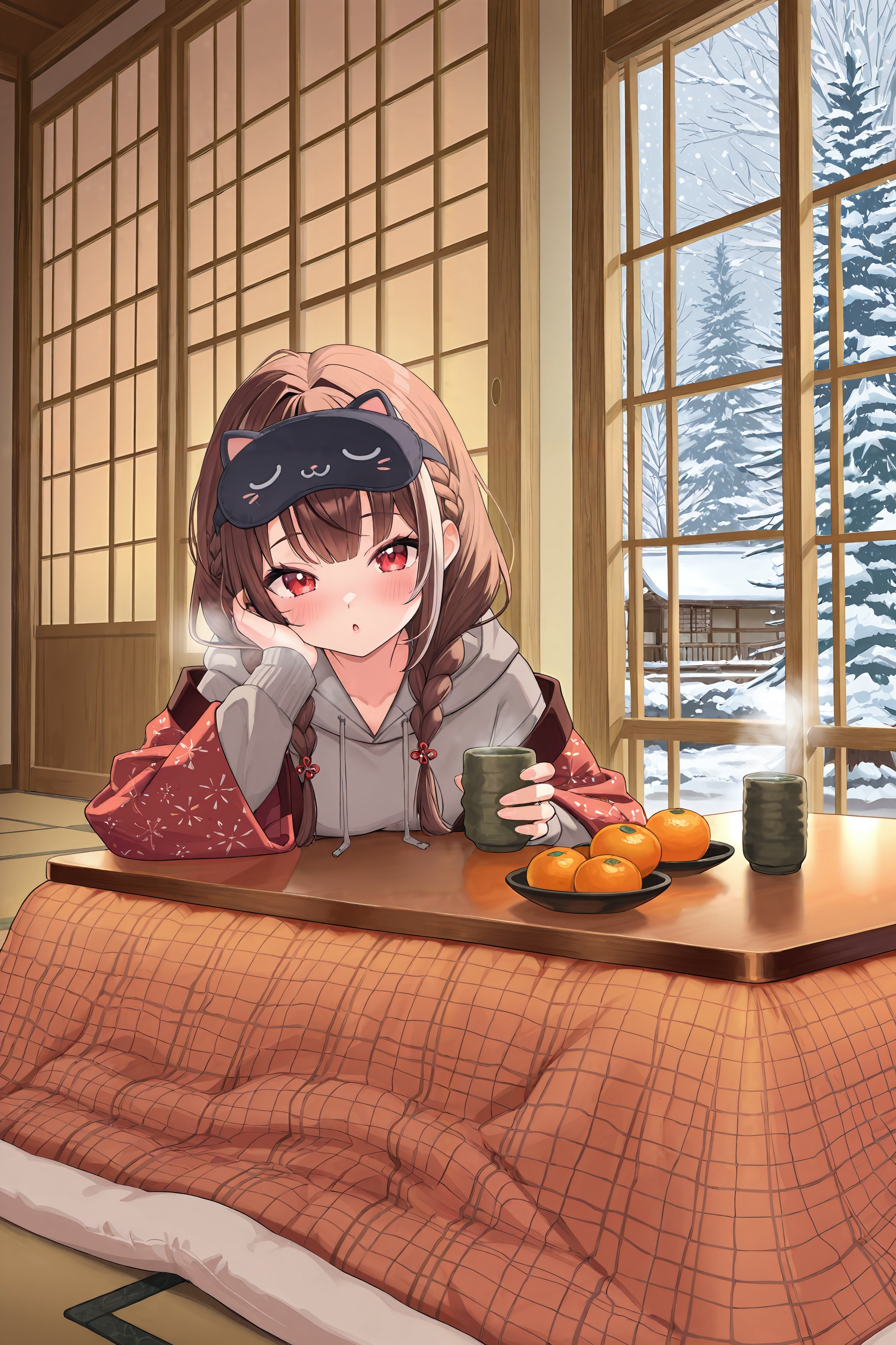 お正月って意外と暇だよね | の人気AIイラスト・グラビア