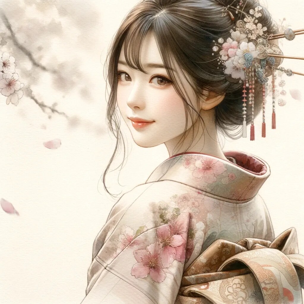 着物姿の女
