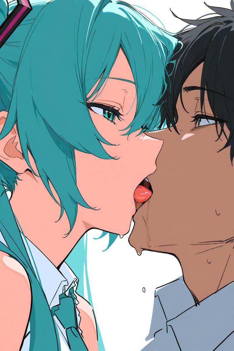 色んなアニメキャラの濃厚キス