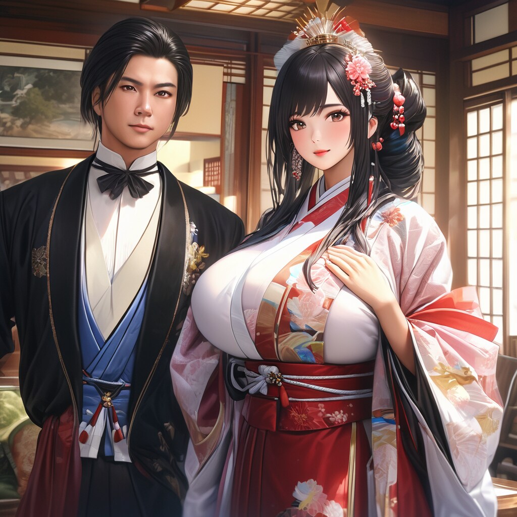 やんごとなき高家の黒髪美人と、その婚約者