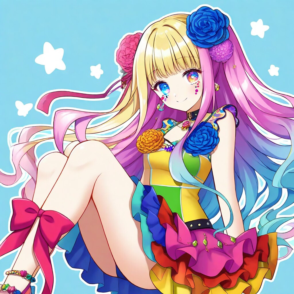 カラフルな少女