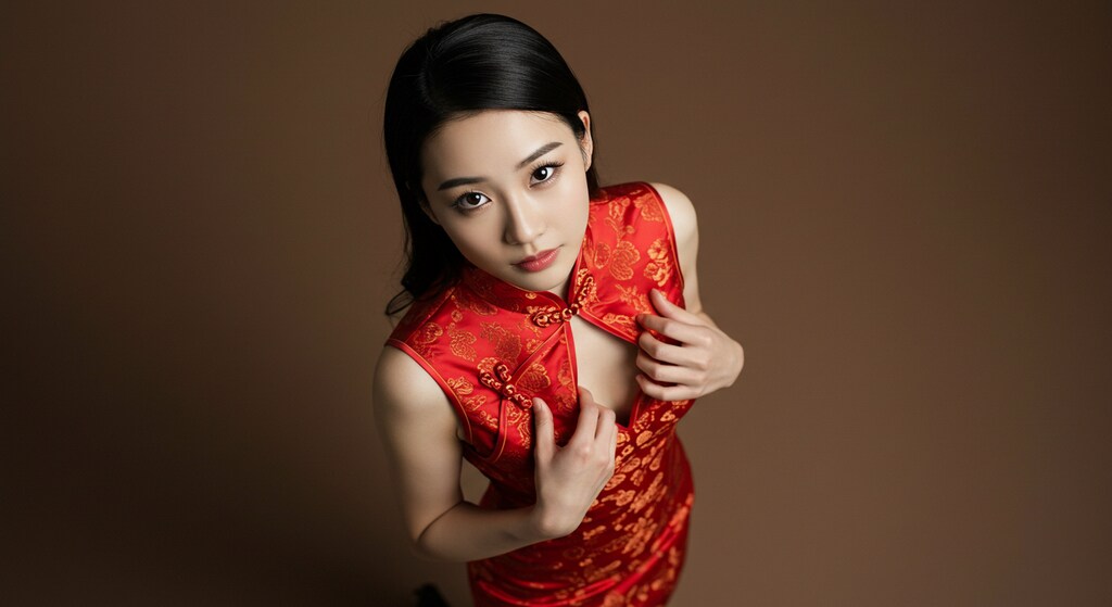 チャイナドレスを脱ぐ