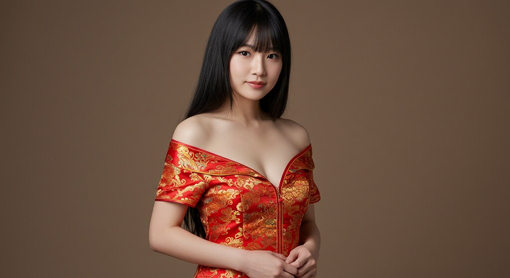 チャイナドレスを脱ぐ