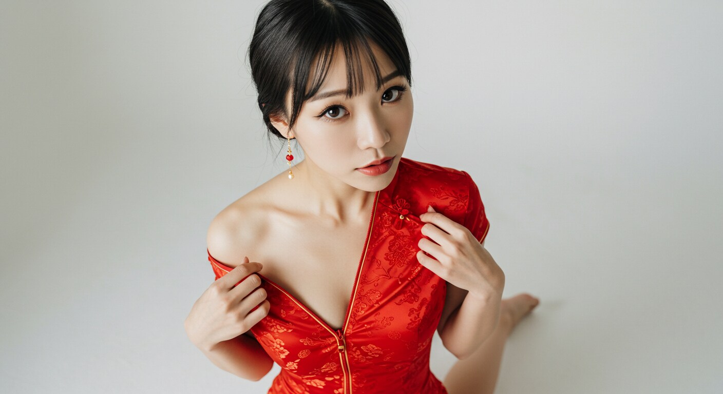 チャイナドレスを脱ぐ