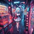 怪しげな色のネオンサインは大体サイバーパンク 3枚目