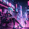 怪しげな色のネオンサインは大体サイバーパンク 9枚目