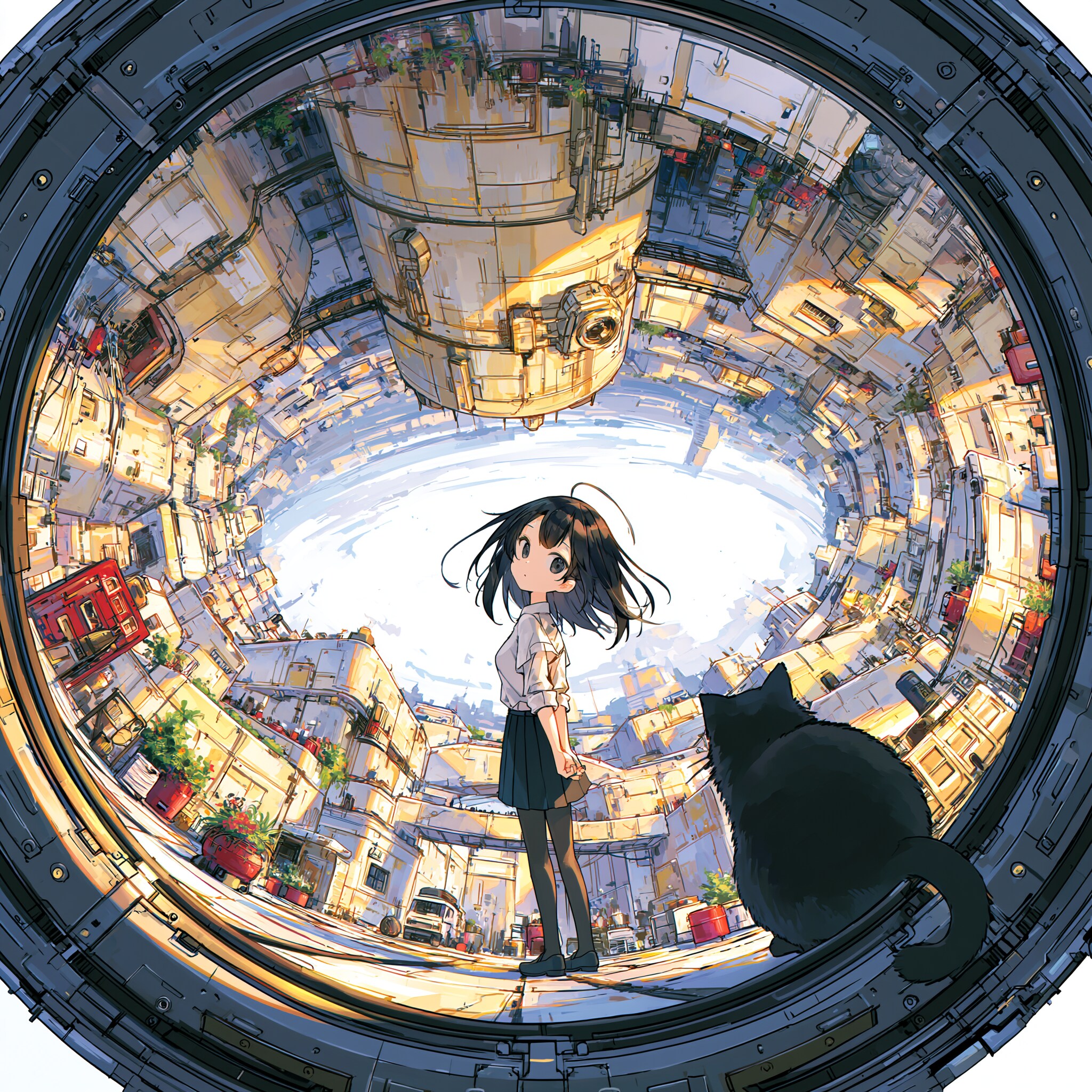 落ちる