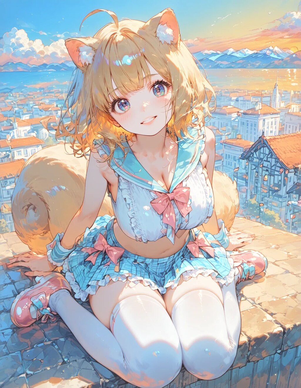 Rooftop Sailor Squirrel