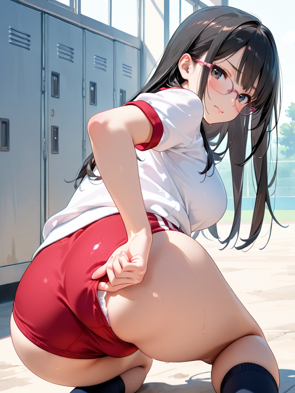 ブルマを直す子　改（赤）