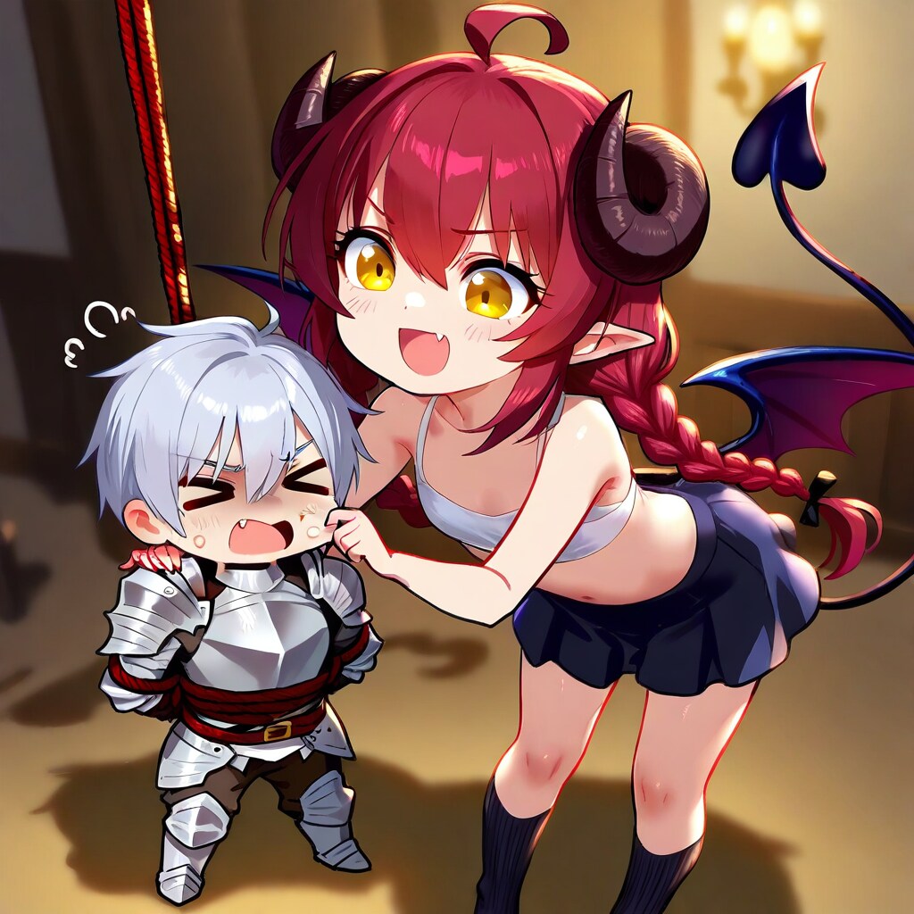 魔王軍ガール、苦しめる