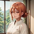 温泉旅行中の親友の母 5枚目