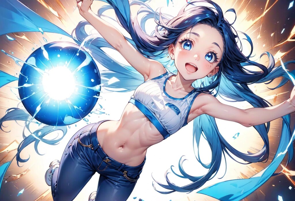 ゲンキ力爆破青デコ☆