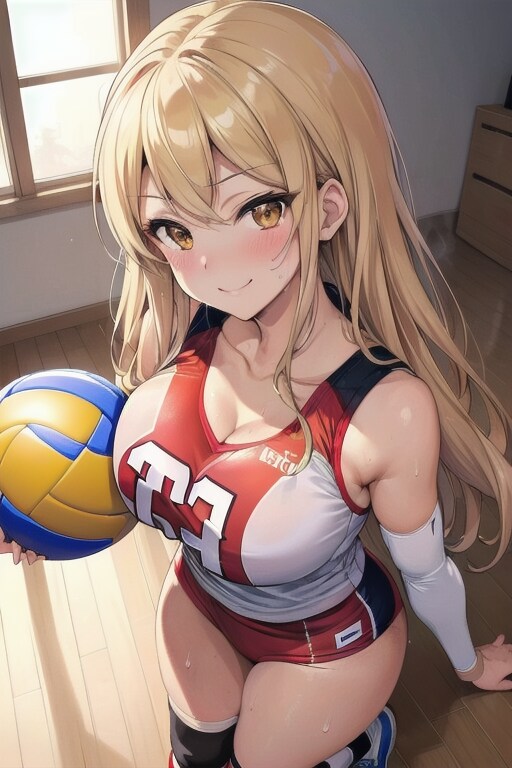 見上げるギャル部員