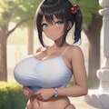黒髪サイド爆乳ちゃん 2枚目
