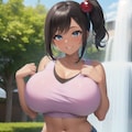 黒髪サイド爆乳ちゃん 9枚目