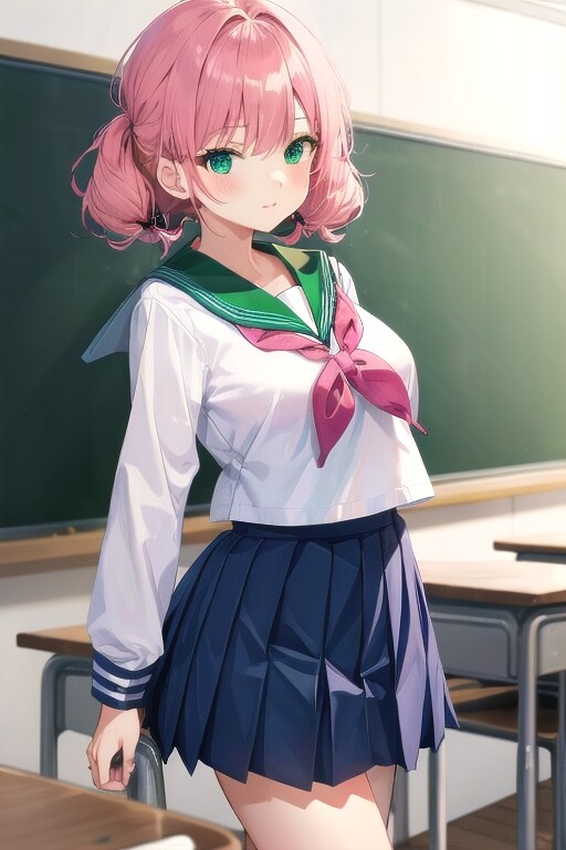 セーラー服の女の子４２ | の人気AIイラスト・グラビア