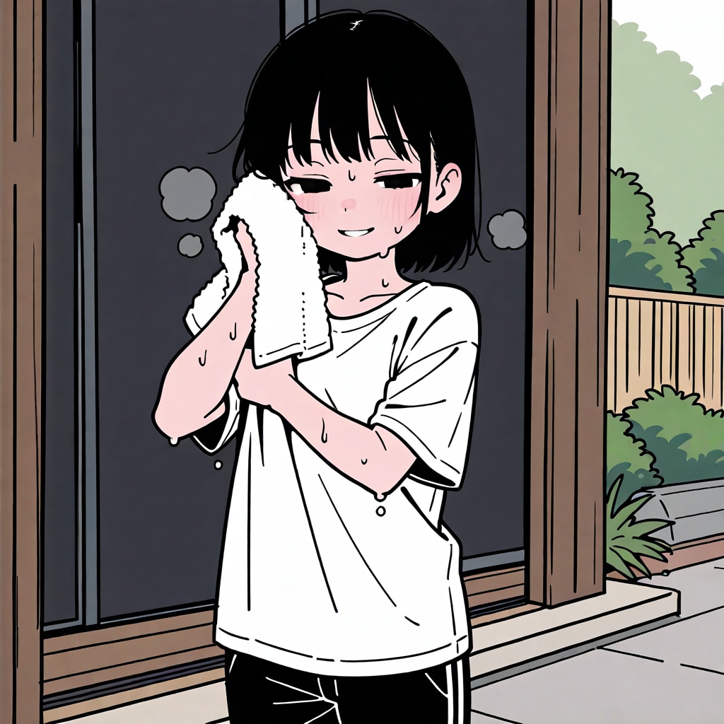 汗かきガール