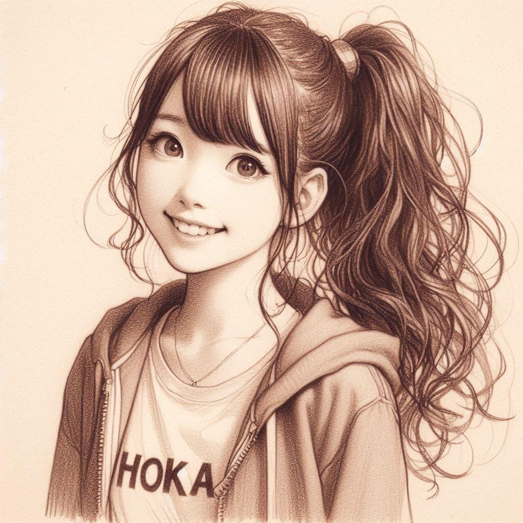鉛筆画ホカちゃん