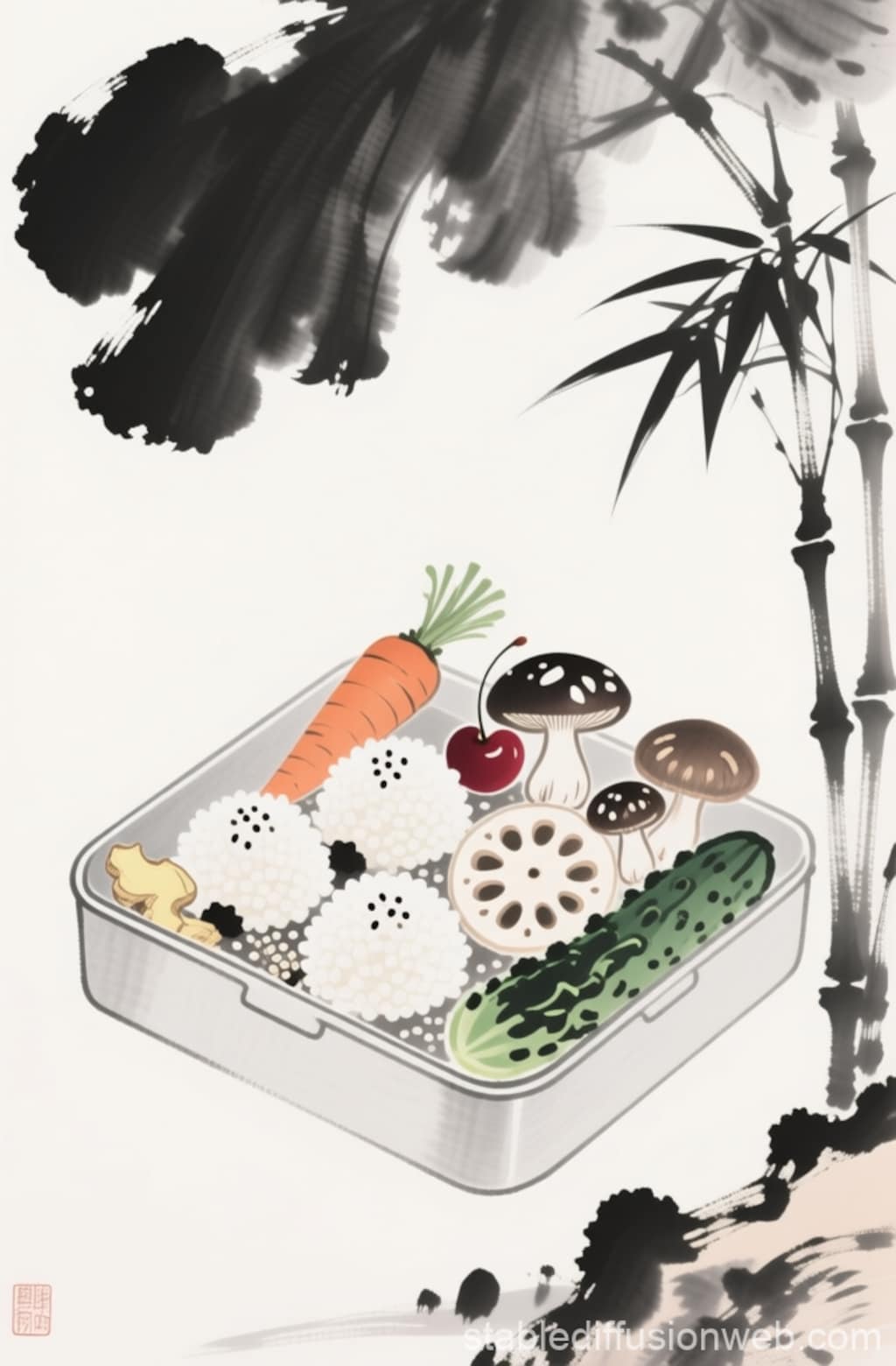 これくらいのお弁当箱に、、、