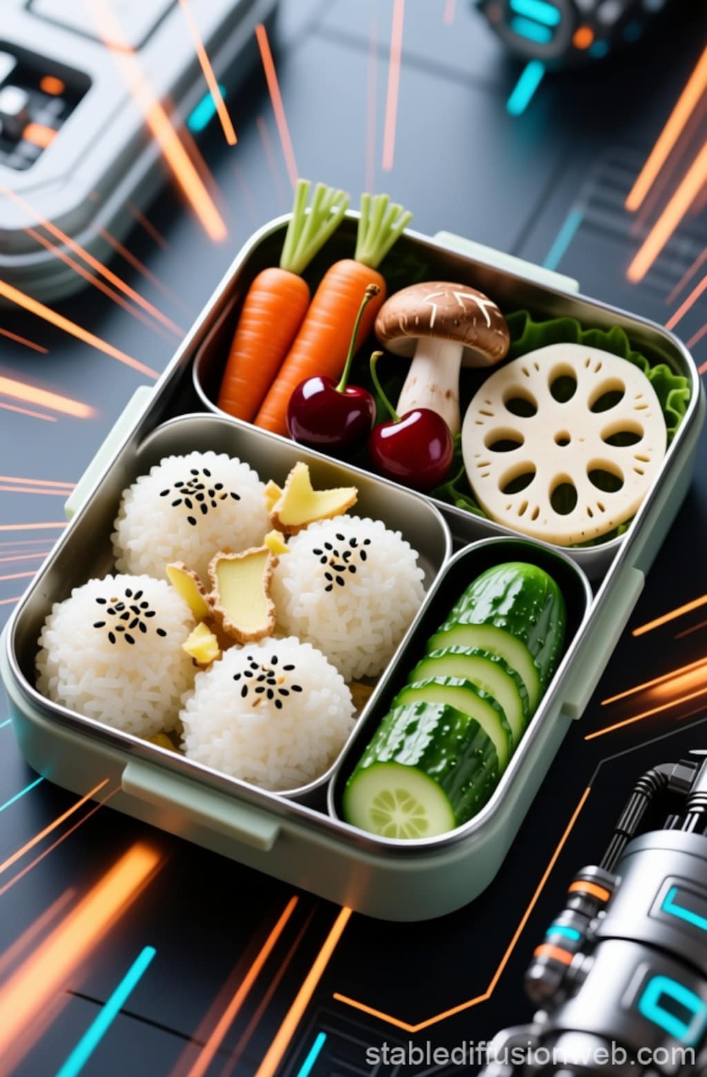 これくらいのお弁当箱に、、、