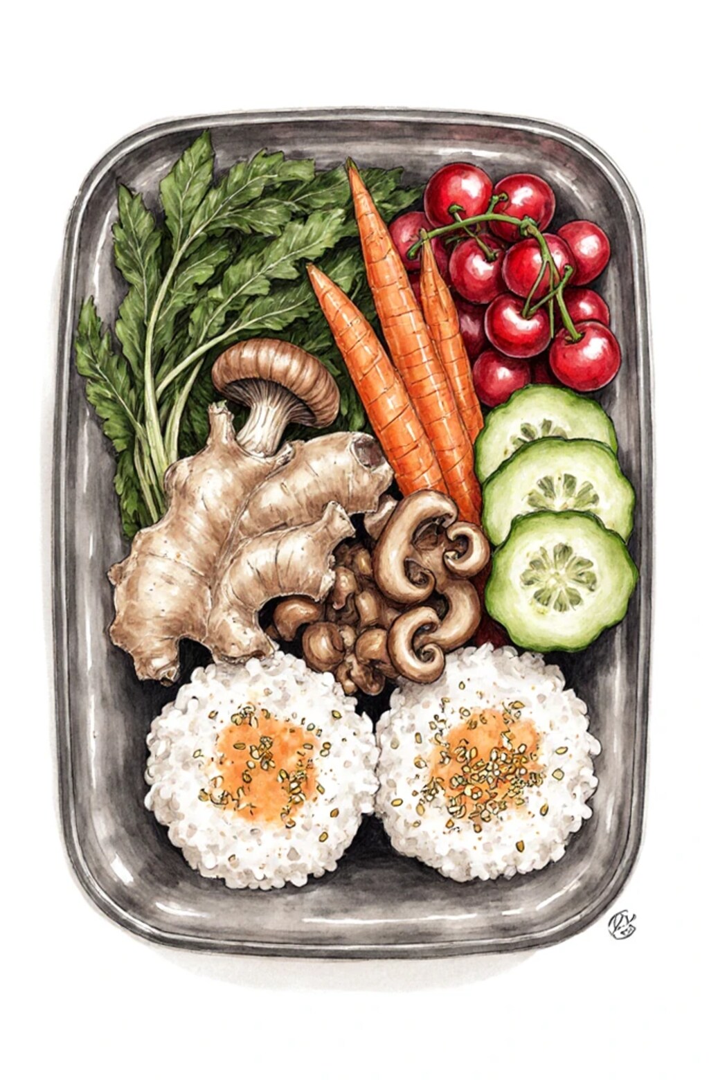 これくらいのお弁当箱に、、、