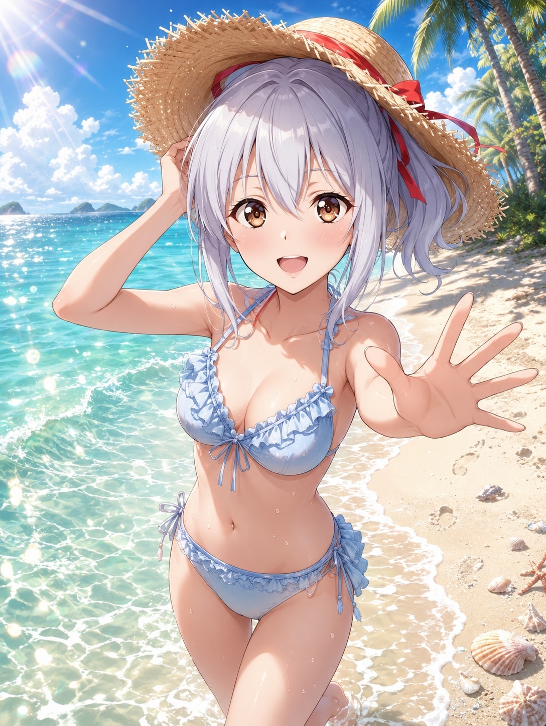 エル「夏だから水着よーっ」