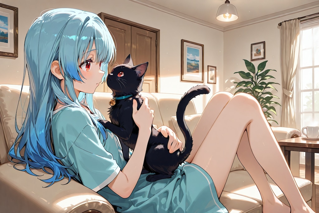 猫と一緒260418