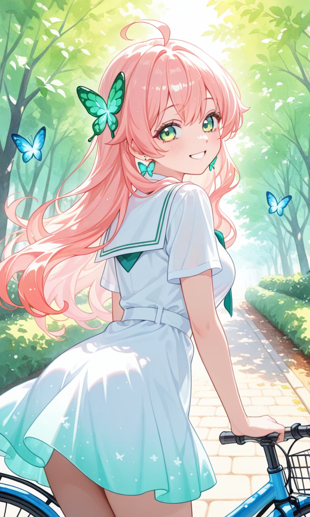自転車に乗って