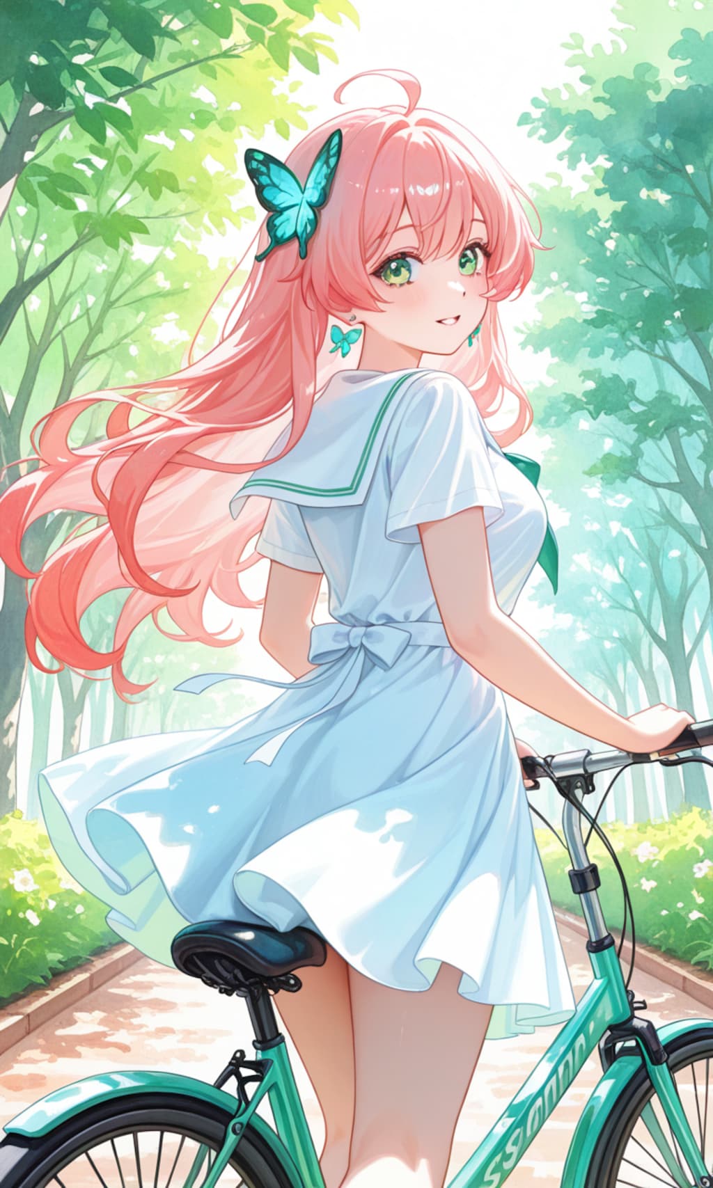 自転車に乗って