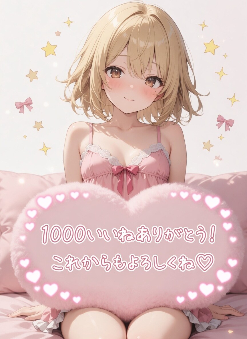 1000いいねありがとう❤
