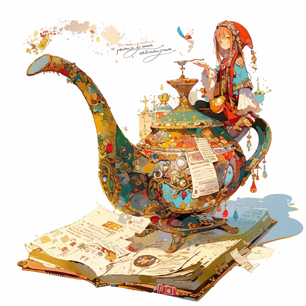 物語があふれるポット