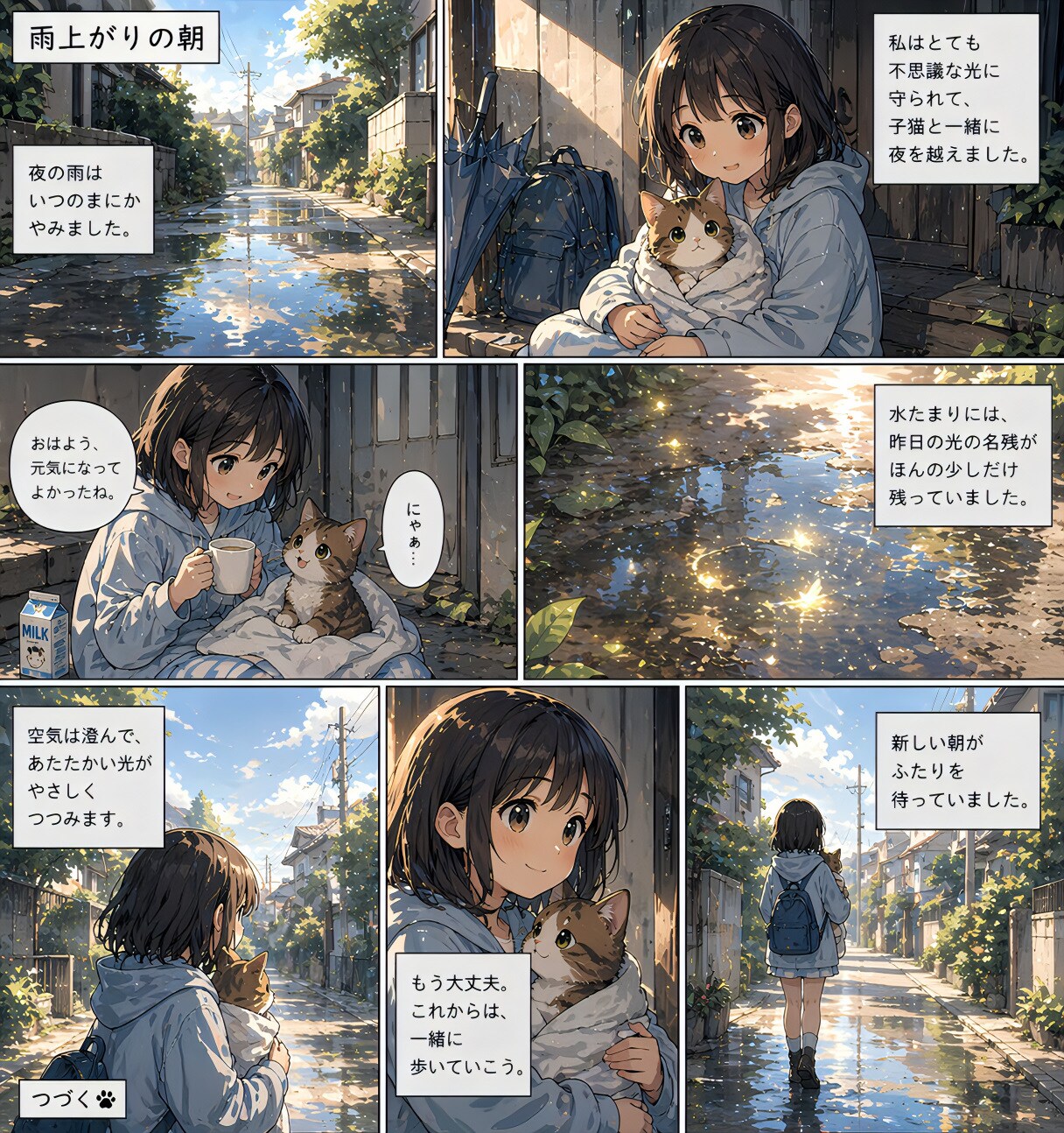 雨上がりの朝