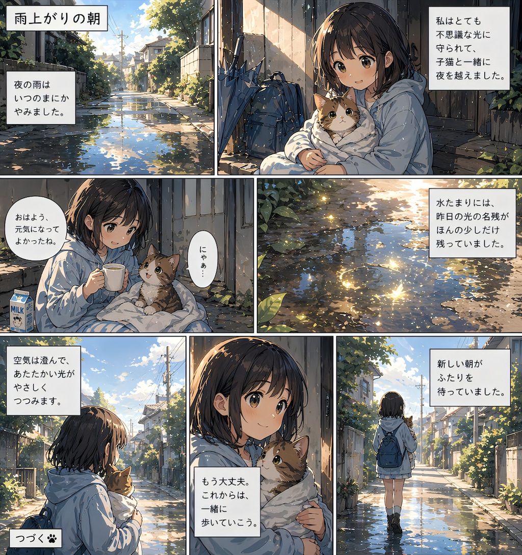 雨上がりの朝