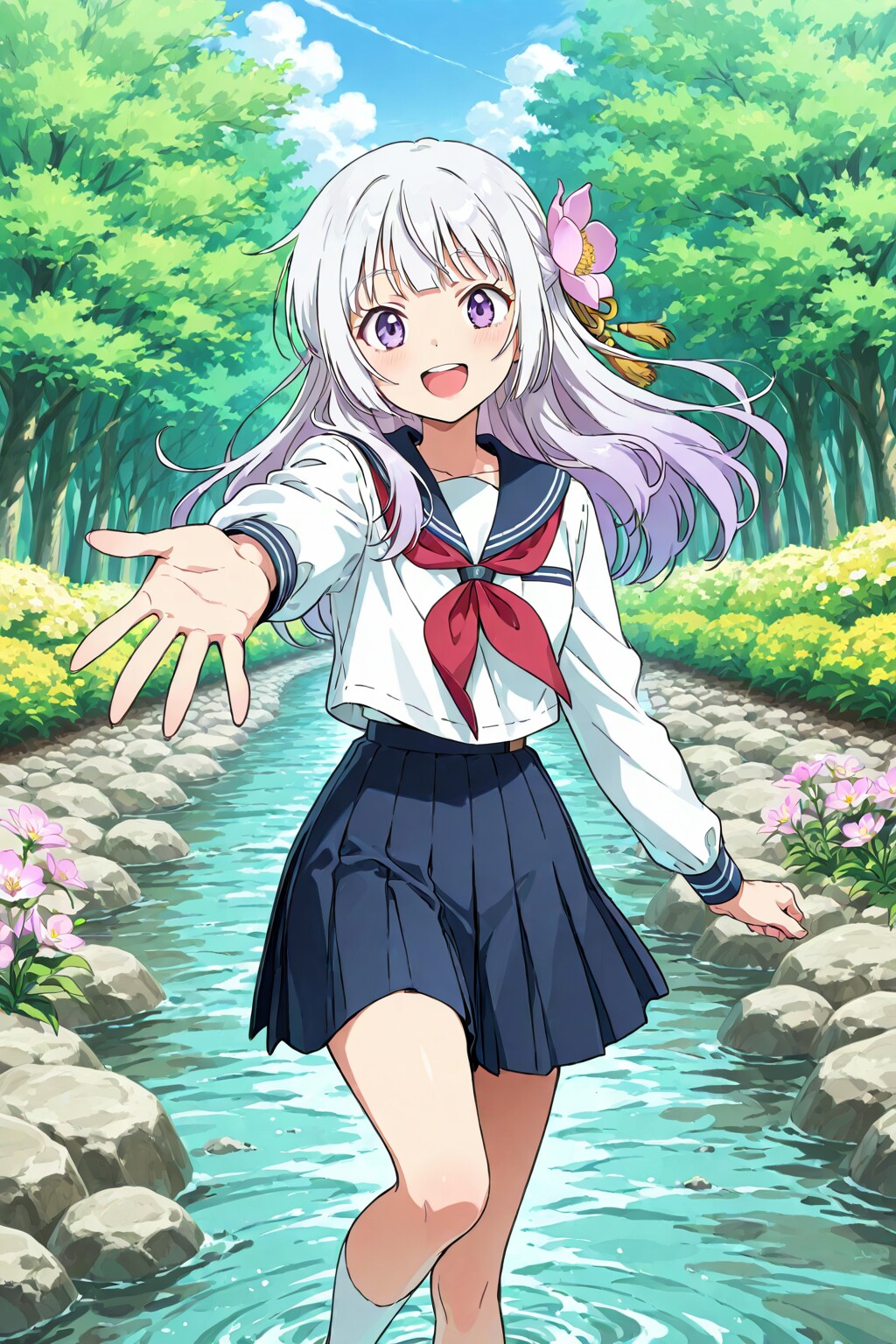学生の川遊び | の人気AIイラスト・グラビア