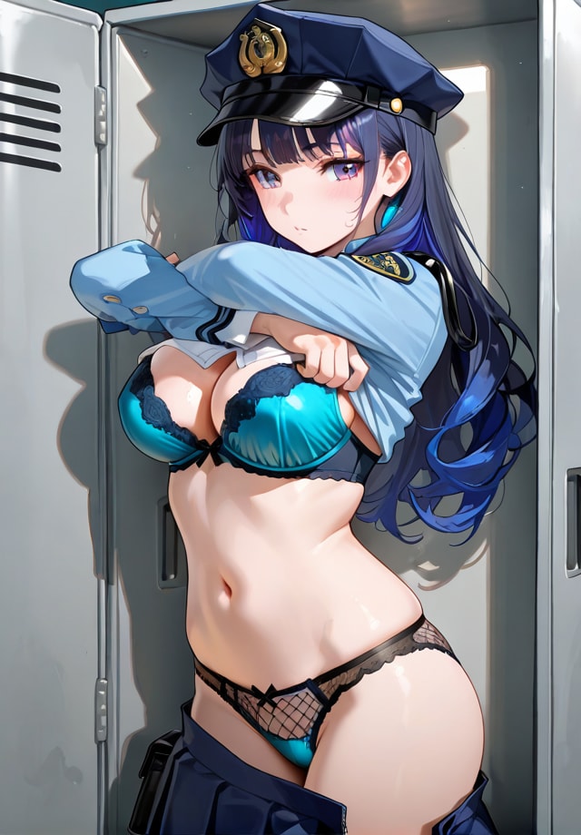 着替え盗撮　婦警編