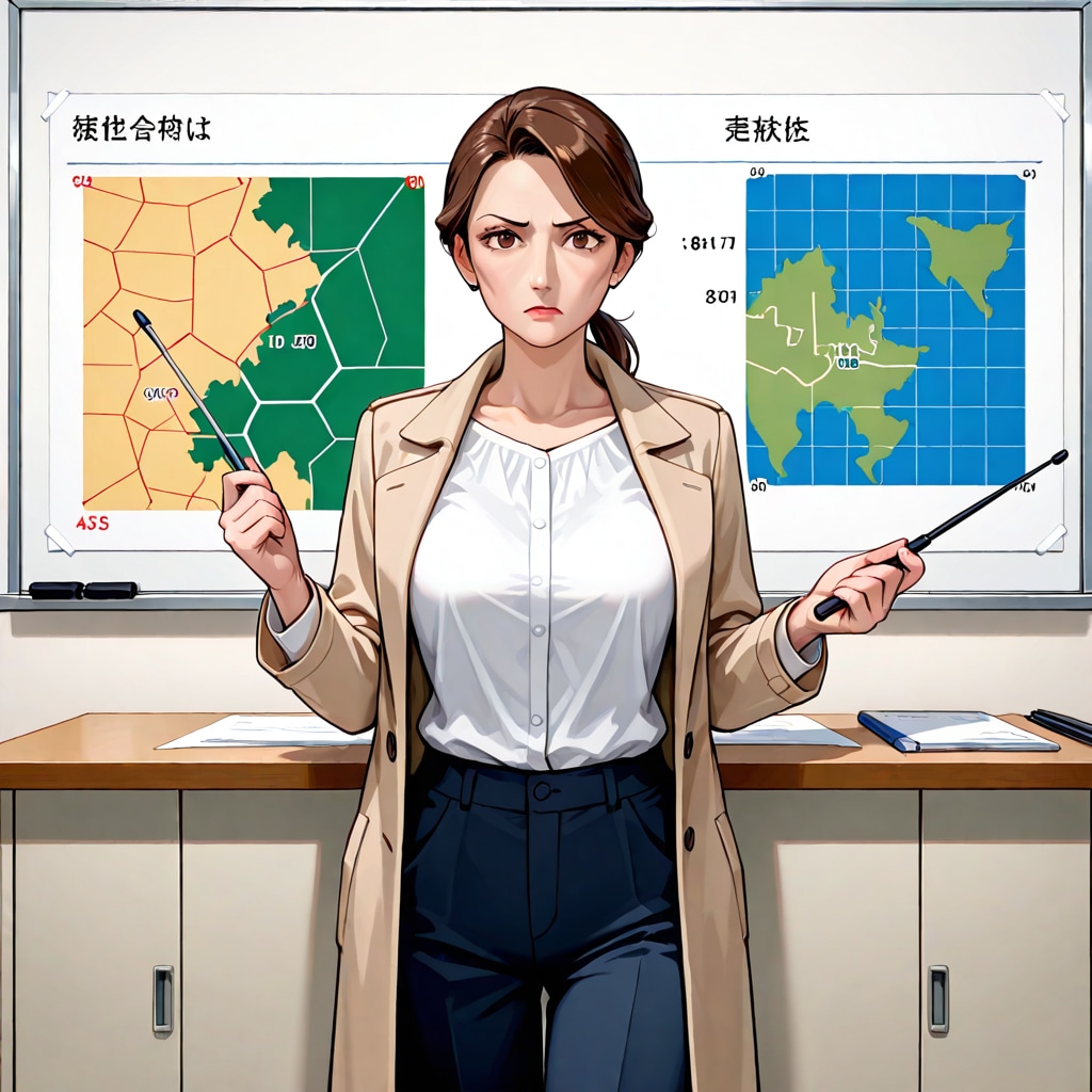防災会議で指揮を執る母