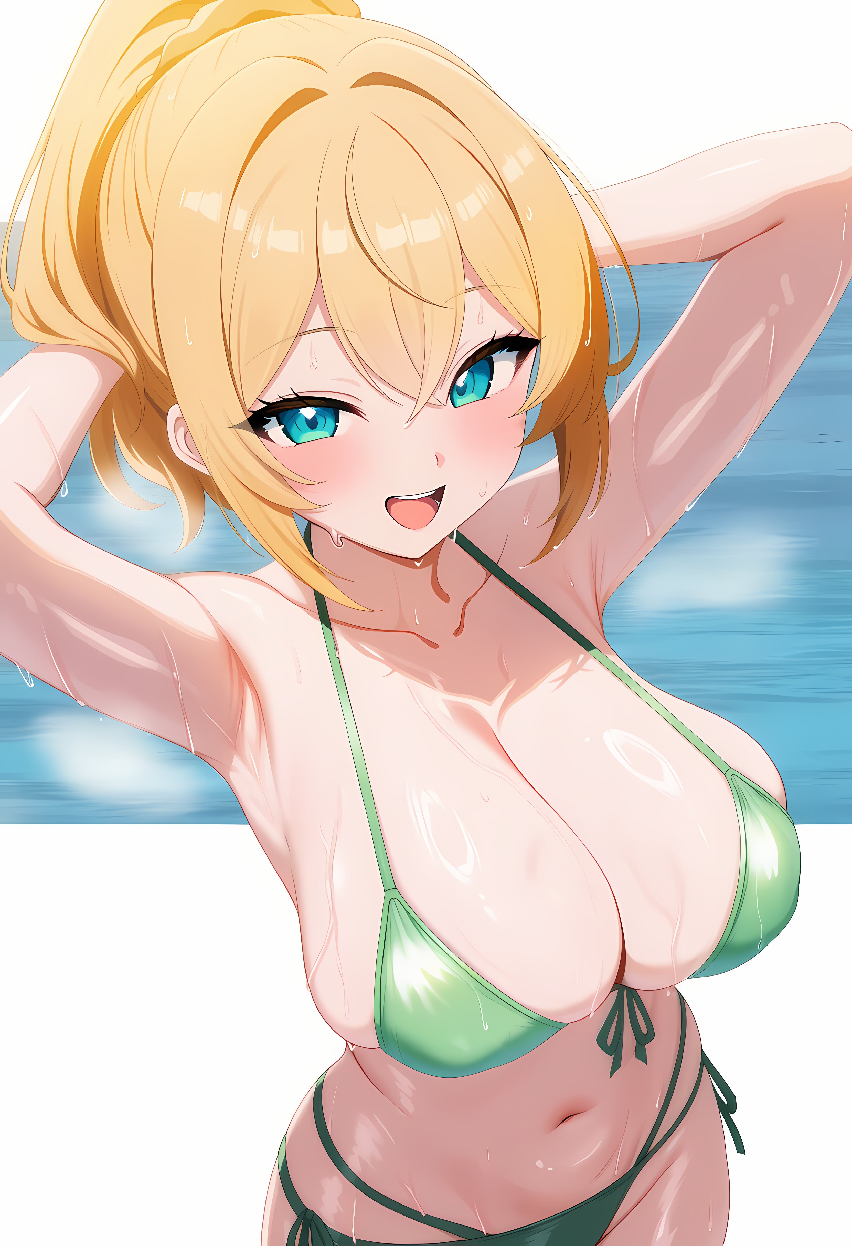 緑の日は緑水着！