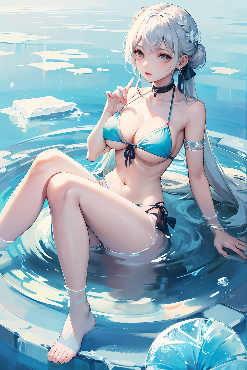 暑い日には冷たい海はいかが？（9枚）