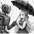 傘とロボ①🦋 3枚目